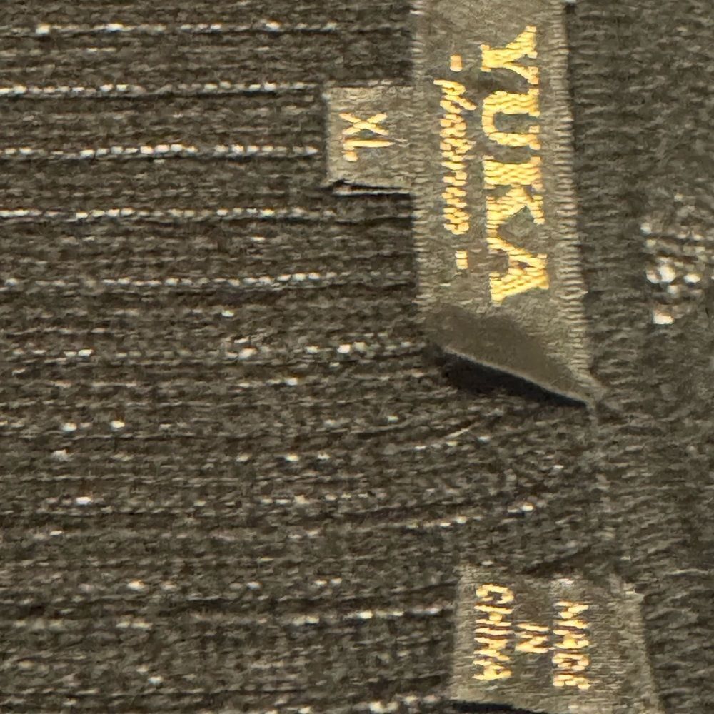 YUKA Wom XL short‎ sleeve V neck woven knit sweater Wool Angora Blend cable knit - Picture 4 of 9